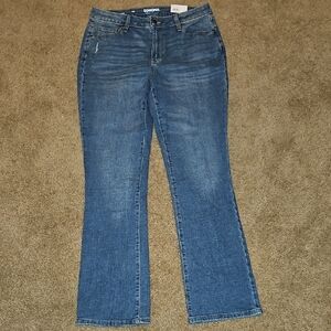 Sonoma Women's Blue Curvy Boot Cut Jeans with Classic Denim Style - Size 10R